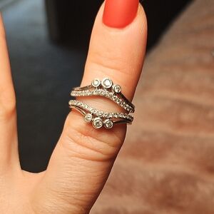 Wedding Band Engagement Ring Enhancer Ring Insert Ring